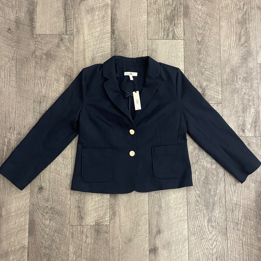 Banana Republic Womens Navy Blue Blazer Jacket 603618-00-1 Size S NEW
